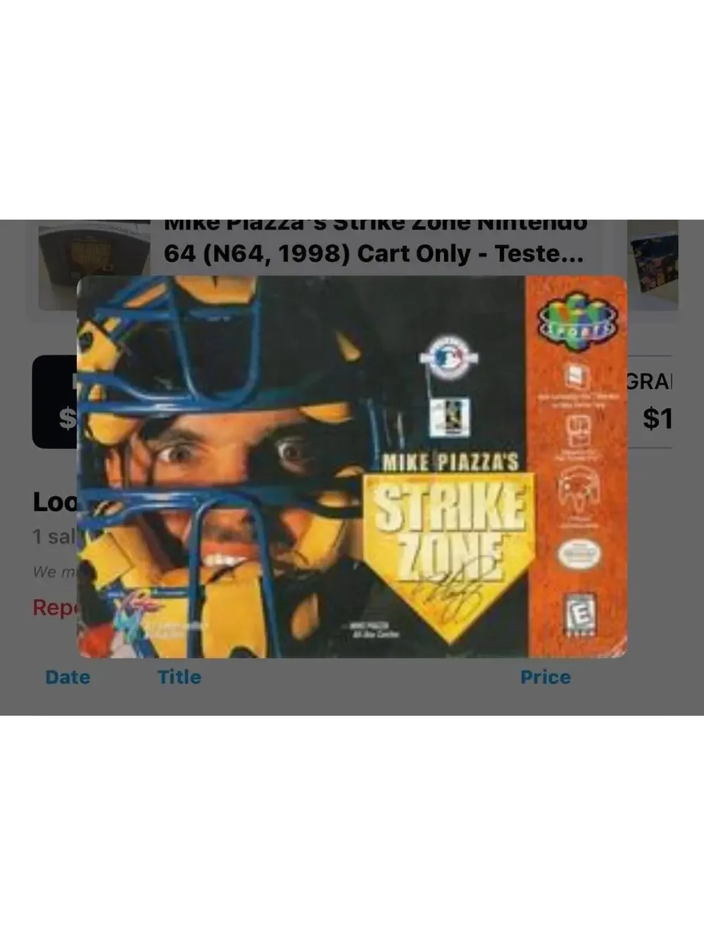 Mike Piazza’s Strike Zone for Nintendo 64